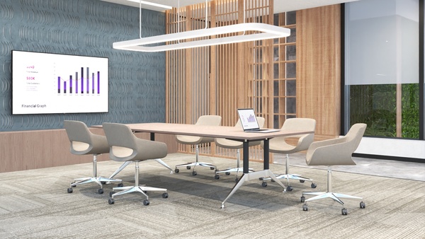 Mesa de juntas B Chrome